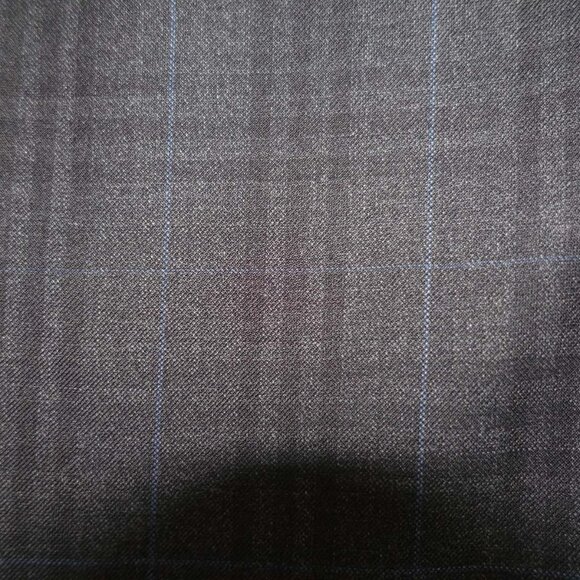 Hugo Boss Men's H-Huge Slim Fit Pants 36 x 31 Charcoal Gray Plaid Wool Slacks - Picture 7 of 7